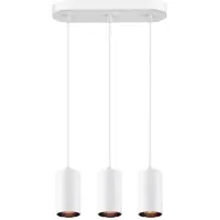 SLV Lampe suspendue Asto Tube blanc 3x GU10