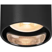 SLV ASTO TUBE, plafonnier apparent, cylindrique, GU10, 3x max. 10 W, noir