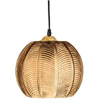 Bloomingville Hängeleuchte Adar, Farbe Braun, aus Glas, D22xH20 cm 82069076