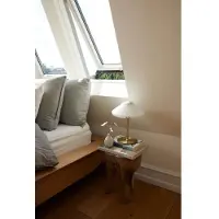 Halo Design Lampe de Table , Blanc, Salon / séjour, Métal