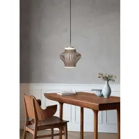 Warm Nordic Suspension , Opal Lamella, dimmable, Brun / rouille, Salle à manger, Métal, Vintage / rétro