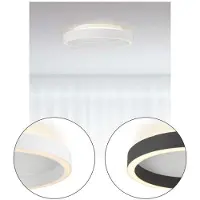 Halo Design Plafonnier , dimmable, Noir, Chambre à coucher, Plastique