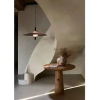 Forestier Suspension , Thésée, dimmable, Rouge, Salle à manger, Tissu / textile