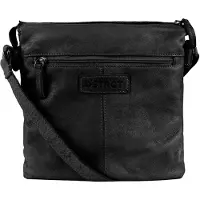 Dstrct Femmes, Sac à main, DSSTRCT mittelschwerback / Crossbody Bag Damen - Leder - Harrington Road - Schwarz, Noir