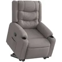 vidaXL Fauteuil relax avec releveur Taupe Tissu