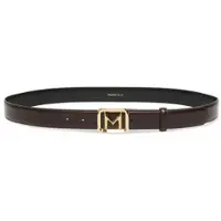 Marella pour femme. 2523506026200 Ceinture en cuir marron avec boucle dorée (M), Casuel