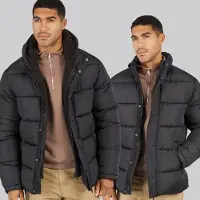 French Connection Veste en Polaire mi-haute Homme Noir