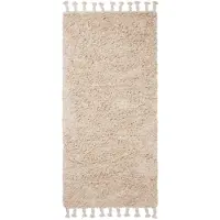 Ferm Living Amass Long Pile Tapis Runner (140 x 70 cm) | Off-White