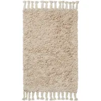 Ferm Living Amass Long Pile Tapis Mat (50 x 70 cm) | Off-White