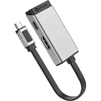 Alogic Magforce Duo 2in1 (USB-C), Station d’accueil + hub USB, Argent