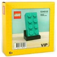 LEGO VIP Brick Brick 2x4 turquoise 6346102 - Exclusive Set 2020