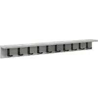 vidaXL Porte-manteau mural Gris béton 100 x 10.5 x 10.5 cm
