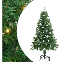 vidaXL Sapin de Noël artificiel Vert 150 cm PVC, Acier et Plastique