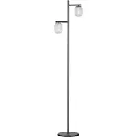 Expo Lampadaire unique Kristel 2 lumières noir