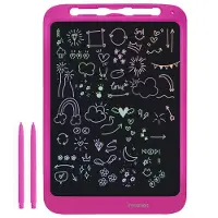 IMoshion Tablette de dessin LCD pour enfants - Avec écran couleur et 2 stylos - Hot Pink