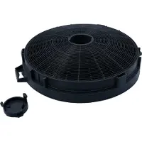 Wpro - Filtre à charbon D210 avec colliers de fixation (Ø210 x 30 m) - 484000008655