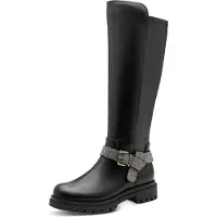 Marco Tozzi Chaussures de ville pour homme , bottines, fermeture éclair, noir, style décontracté