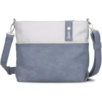 Zwei Sac à bandoulière 'JANA J8' bleu ciel / blanc