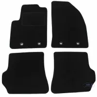 J&J AUTOMOTIVE Tapis De Sol Noir Velours - - Ford Fiesta 2002-2008 - Sur Mesure - Antidérapant - Imperméable