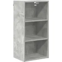 vidaXL Armoire suspendue Riga Gris béton 40 x 29,5 x 80 cm