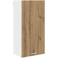 vidaXL Armoire suspendue Riga Chêne Artisan et Blanc 50 x 31 x 100 cm