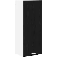 vidaXL Armoire suspendue avec porte Riga Chêne noir 40 x 31 x 100 cm