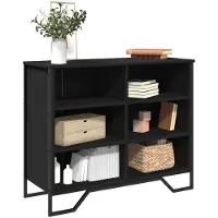 vidaXL Sideboard Noir 91x35,5x74,5 cm Bois composite