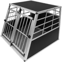 Monster Caisse de transport pour chiens en voiture - Grande caisse double