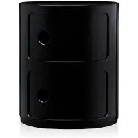 Kartell Componibili Classic Unité de Rangement Black | 2 doors