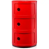 Kartell Componibili Classic Unité de Rangement Red | 3 doors
