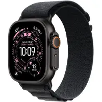 Apple Bracelet Alpine Loop pour Watch | 44/45/46/49 mm - Taille L - Black / Black Titanium