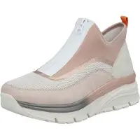 Rieker Baskets hautes écru / rose / rose ancienne / blanc