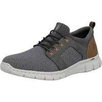 Rieker Pantoufle 'Slipper Herren B7796 42 Textil & Kunststoff (Synthetik) in grau' gris