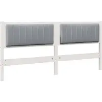 vidaXL Tête de lit rembourrée Blanc 180 cm Pin massif