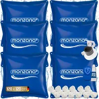 Monzana Coussin de piscine XL 6 pièces - PVC résistant au chlore - Bleu