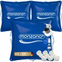 Monzana Coussin de piscine XL 3 pièces - PVC résistant au chlore - Bleu