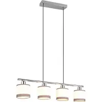 TRIO Lampe suspendue Davos blanc 4 lumières