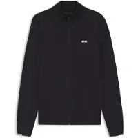 BOSS Cardigan en maille de coton à logo contrastant