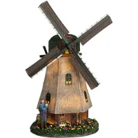 Luville Village de Noël miniature moulin zaanse schans H28