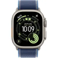 Apple Bracelet Trail Loop Watch | 44/45/46/49 mm - Taille S/M - Blue / Bright Blue Black Titanium