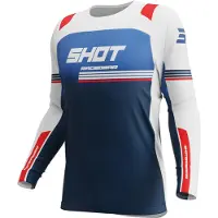 Shot Race Gear Contact Linear Long Sleeve Jersey Bleu M Homme