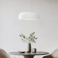 LumenXL Lampe suspendue minimaliste Wabi Sabi Hinoto avec effet pierre blanche - Ø40 cm