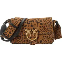 Pinko Sac à bandoulière 'Slouchy' cognac / noir