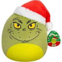 Squishmallows Weihnachts Grinch, 25cm (Grinch en chapeau de Père Noël)