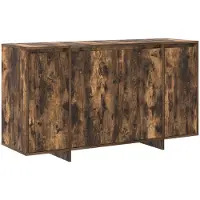 vidaXL Buffet en chêne fumé 135 x 41 x 75 cm, aggloméré