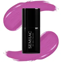 Semilac UV Hybrid Pastel Neons vernis à ongles gel lampe UV/LED teinte 601 Neon Pink Punch 7 ml