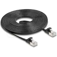 DeLOCK Patchkabel gewinkelt RJ45 S/FTP Cat6 5,00m Schwarz
