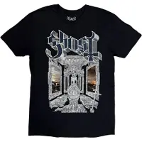Ghost Hommes, T-shirt, Skeleta Album Cover 25 Tour Dates Back Print, Noir, (XL)