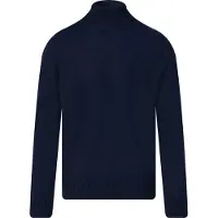 BOSS pour homme. 50501761 Pull à col roulé en laine mélangée avec logo brodé marine (L), Casuel