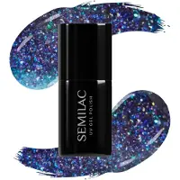 Semilac UV Hybrid Galaxy Flash vernis à ongles gel lampe UV/LED teinte 826 Virtual Blue 7 ml